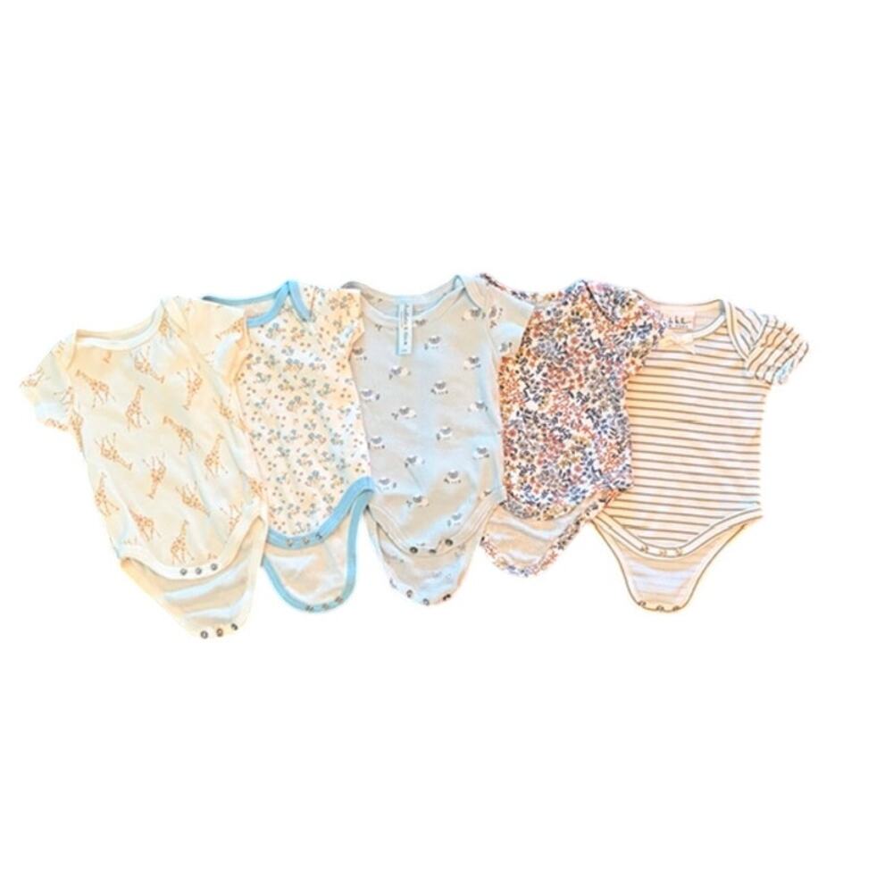 Lot of 5 Baby Girl One-Piece Bodysuits Kyle & Deena Nicole Miller 0 - 3 Months